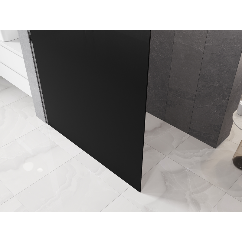 Mexen Kioto L sprchová zástěna Walk-in 120 x 200 cm, černé ombre 8 mm, chrom - 800-120-103-01-76