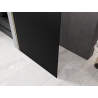 Mexen Kioto L sprchová stěna Walk-in 90 x 200 cm, černé ombre 8 mm, zlatá kartáčovaná - 800-090-103-55-76