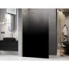 Mexen Kioto L sprchová stěna Walk-in 90 x 200 cm, černé ombre 8 mm, zlatá kartáčovaná - 800-090-103-55-76