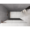 Mexen Kioto L sprchová stěna Walk-in 90 x 200 cm, černá ombre 8 mm, růžové zlato - 800-090-103-60-76