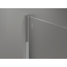 Mexen Kioto+ sprchová stěna s policí Walk-in 150 x 200 cm, bílý ombre 8 mm, chrom - 800-150-121-01-86