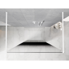 Mexen Kioto volně stojící sprchová stěna 100 x 200 cm, ombre černá 8 mm, bílá - 800-100-002-20-76