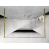 Mexen Kioto volně stojící sprchová stěna 100 x 200 cm, černá ombre 8 mm, zlatá - 800-100-002-50-76