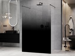 Mexen Kioto volně stojící sprchová stěna 140 x 200 cm, černá ombre 8 mm, černá - 800-140-002-70-76