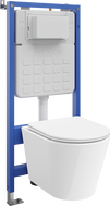 Mexen Rico podomítková WC sada Tex Slim s WC mísou Tornado a pomalu zavírací deskou, bílá - 610030720300T