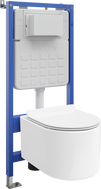 Mexen Sofia skrytý WC set s pneumatickým rámem Tex Air Slim s WC mísou a pomalu padající deskou, bílý - 610030544000A