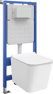 Mexen Teo podomítková WC sada pneumatik Tex Air Slim s WC mísou Tornado a pomalu klesající deskou, bílá - 610030850700TA
