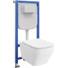 Mexen Riva podomítkový WC systém s pneumatickým rámem Tex Air E s WC mísou Tornado a pomalým sklápěním sedátka,