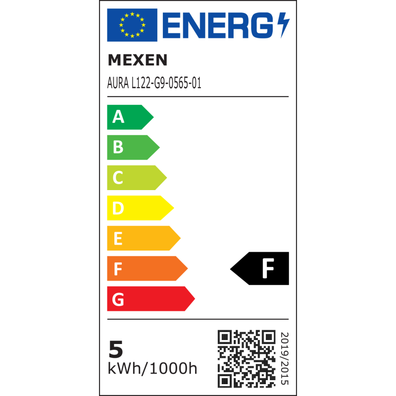 Mexen Aura Stmívatelná LED žárovka G9, 5W, Studená - 6500K, 520 lm - L122-G9-0565-01