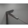 Mexen Kioto L sprchová stěna Walk-in 120 x 200 cm, černé ombre 8 mm, broušená gun gray - 800-120-103-66-76
