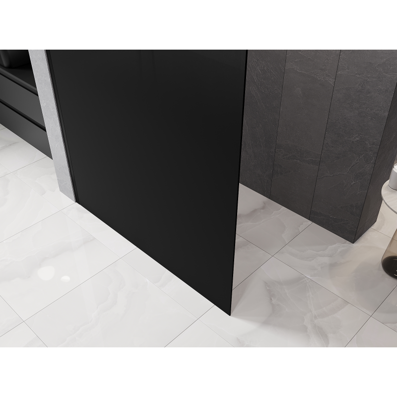 Mexen Kioto L Sprchová stěna Walk-in 90 x 200 cm, ombre černá 8 mm, černá - 800-080-103-70-76 - 800-090-103-70-76