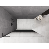 Mexen Kioto L Sprchová stěna Walk-in 90 x 200 cm, ombre černá 8 mm, černá - 800-080-103-70-76 - 800-090-103-70-76