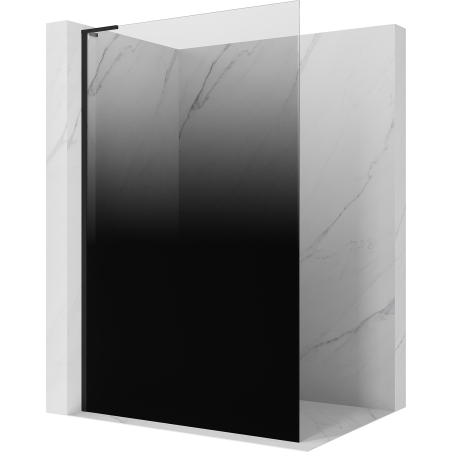 Mexen Kioto L Sprchová stěna Walk-in 90 x 200 cm, ombre černá 8 mm, černá - 800-080-103-70-76 - 800-090-103-70-76