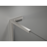 Mexen Kioto L sprchová stěna Walk-in 90 x 200 cm, ombre černá 8 mm, kartáčovaný nikl - 800-090-103-97-76