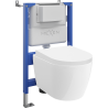 Mexen Carmen sada WC pod omítku pneumatický rám Tex Air XS-F s WC mísou Tornado a pomalu sklápějícím se sedátkem,