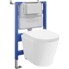 Mexen Rico podomítková WC sada Tex Air XS-F s pneumatikou s WC mísou Tornado a pomalu sklopným prknem, bílá
