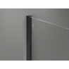 Mexen Kioto+ sprchová stěna s poličkou Walk-in 80 x 200 cm, ombre černá 8 mm, černá - 800-080-121-70-76