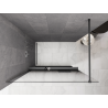 Mexen Kioto+ sprchová stěna s policí Walk-in 150 x 200 cm, ombre černá 8 mm, gun metal - 800-150-121-95-76