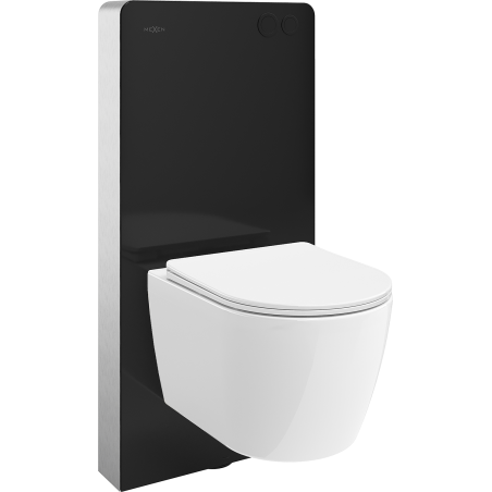 Mexen Carmen nástěnná WC sada s pneumatickým rámem Tex Air G s WC mísou a pomalu padajícím sedátkem, bílá