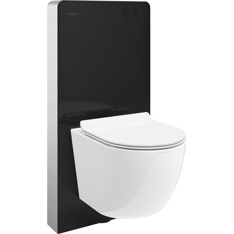 Mexen Lena set WC nástěnný s pneumatickým rámem Tex Air G s WC mísou a pomalu zavírajícím záchodovým prkénkem,