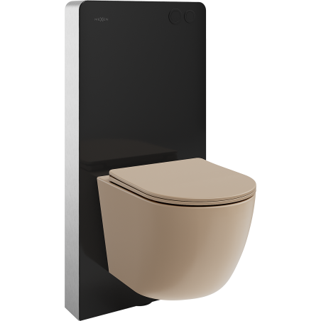 Mexen Lena Sada WC s povrchovou montáží, pneumatický rám Tex Air G s WC mísou a pomalým zavíráním, matná barva