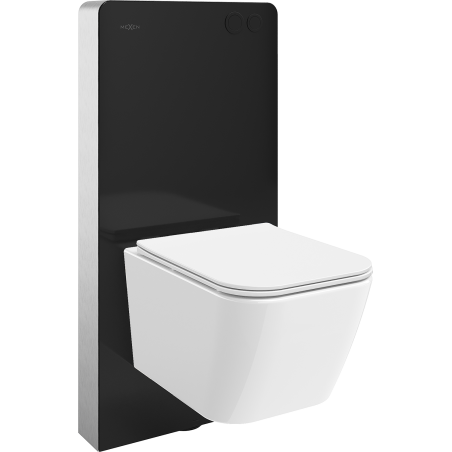 Mexen Madox nástěnná WC sada s pneumatickým rámem Tex Air G s WC mísou a pomalu zavíratelným sedátkem, bílá