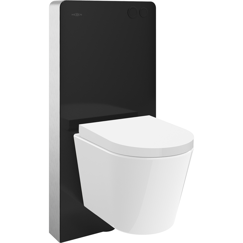 Mexen Rico předstěnový WC set, pneumatický rám Tex Air G s WC mísou a pomalu klesací deskou, bílý - 615030720200A-70
