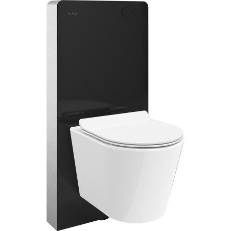 Mexen Rico nástěnná toaleta WC s pneumatickou konstrukcí Tex Air G s toaletní mísou Tornado a pomalu padajícím prkénkem