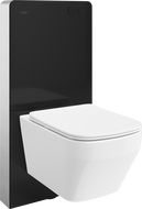 Mexen Riva nástěnná WC sada s pneumatickým rámem Tex Air G s WC mísou Tornado a pomalu padajícím sedátkem, bílá