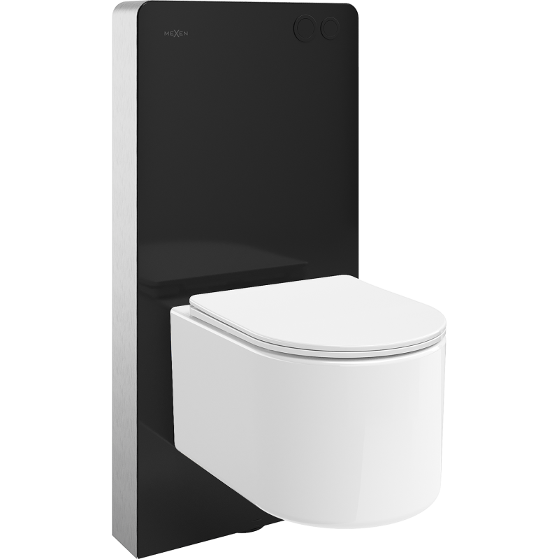 Mexen Sofia sada na omítku WC rám pneumatický Tex Air G s WC mísou a pomalu uzavíratelným sedátkem, bílá