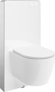 Mexen Carmen nástěnná sada WC s pneumatickým rámem Tex Air G s WC mísou a pomalu padajícím sedátkem, bílá