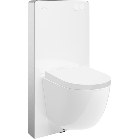 Mexen Lena sada nástěnná WC rám pneumatický Tex Air G s WC mísou a pomalu padajícím sedátkem, bílá - 615030220200A-20