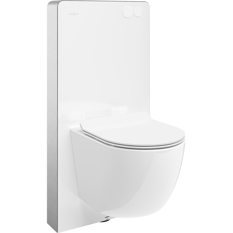 Mexen Lena Sada WC nad omítku, pneumatický rám Tex Air G s WC mísou a pomalu padajícím sedátkem, bílý