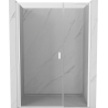 Mexen Mist-B sprchové dveře výklopné 100 cm, transparentní, bílé - 8A2-100-001-20-00