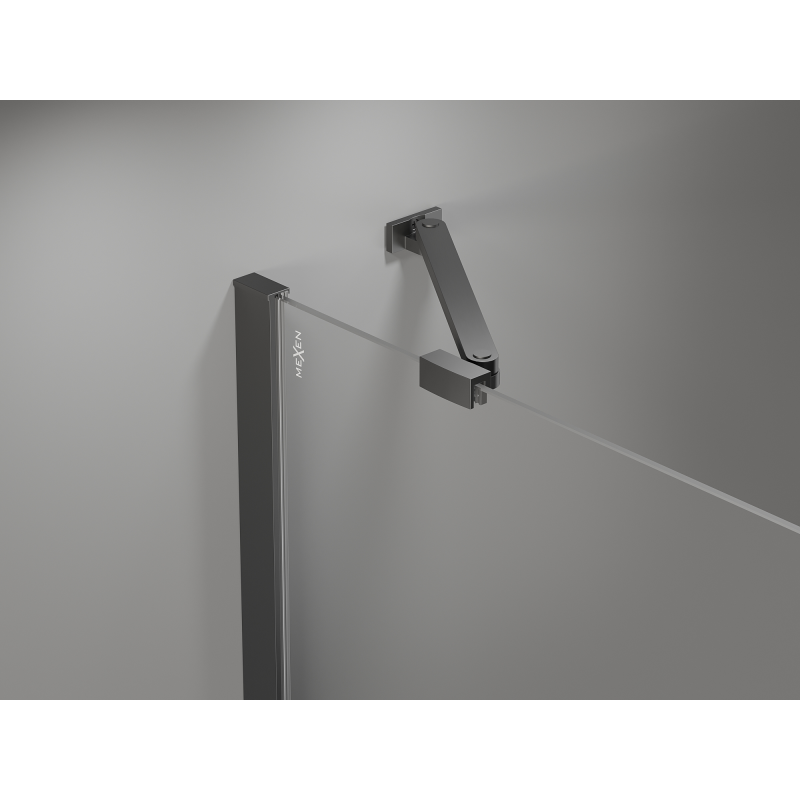 Mexen Mist-B sprchové dveře křídlové 105 cm, transparentní, gun metal - 8A2-105-001-95-00