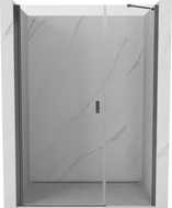 Mexen Mist-B otevírací sprchové dveře 115 cm, průhledné, tmavý kov - 8A2-115-001-95-00