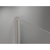 Mexen Mist-B sprchové dveře otočné 110 cm, průhledné, kartáčovaný nikl - 8A2-110-001-97-00