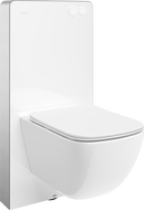 Mexen Timo podomítková sada WC rám pneumatický Tex Air G s WC mísou Tornado a pomalu klesající sedátko, bílá -