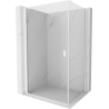 Mexen Mist-B sklopná sprchová kabina 70 x 95 cm, průhledná, bílá - 8A2T-070-095-20-00