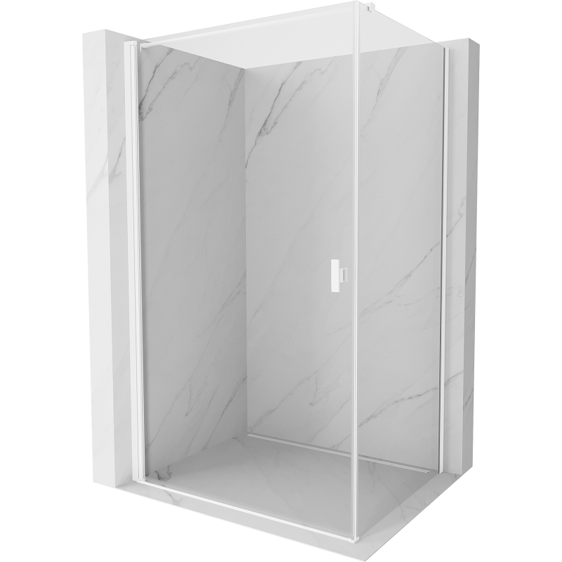 Mexen Mist-B sprchový kout, křídlové dveře 95 x 100 cm, transparentní, bílá - 8A2T-095-100-20-00