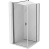 Mexen Mist-B sklopná sprchová kabina 80 x 80 cm, transparentní, kartáčovaná gun šedá - 8A2T-080-080-66-00
