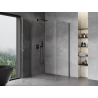 Mexen Mist-B otevírací sprchový kout 90 x 100 cm, transparentní, gun gray kartáčovaný - 8A2T-090-100-66-00