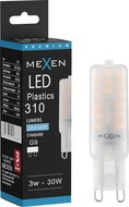 Mexen Aura LED žárovka G9, 3W, Studená - 6500K, 310 lm - L120-G9-0365-01