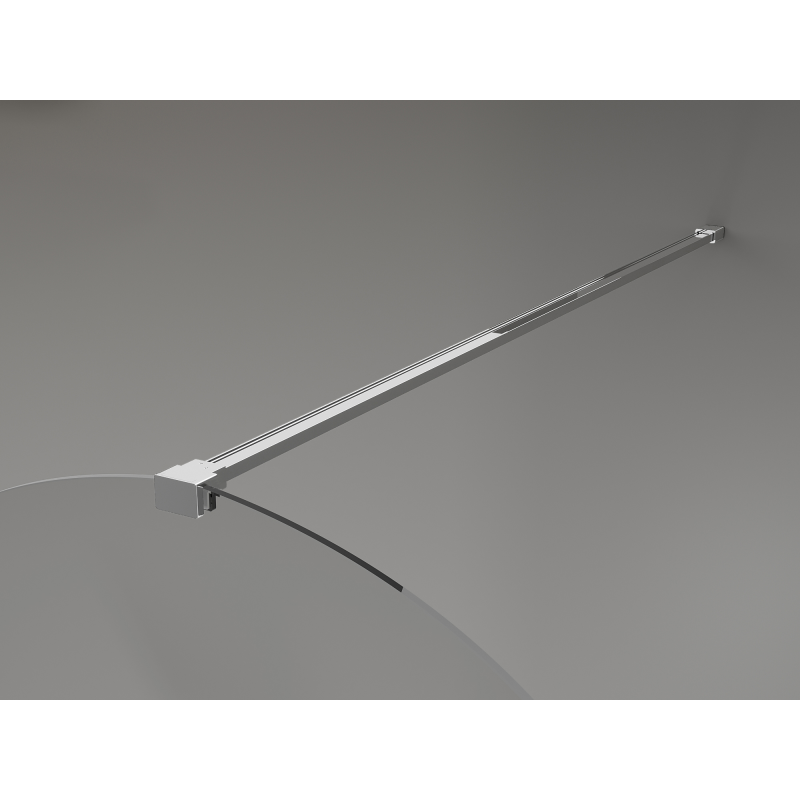 Mexen Kioto-Q sprchová stěna Walk-in 80 x 200 cm, transparentní 8 mm, chrom - 800-080-101-01-00-Q