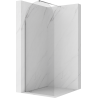 Mexen Kioto-Q sprchová stěna Walk-in 80 x 200 cm, transparentní 8 mm, chrom - 800-080-101-01-00-Q