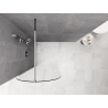 Mexen Kioto-Q sprchová stěna Walk-in 80 x 200 cm, transparentní 8 mm, chrom - 800-080-101-01-00-Q