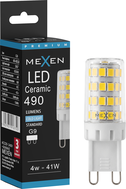 Mexen Aura LED žárovka G9, 4W, Studená - 6500K, 490 lm - L121-G9-0465-01