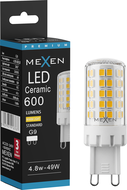 Mexen Aura LED žárovka G9, 4,8W, Teplá - 3000K, 600 lm - L121-G9-0530-01
