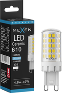Mexen Aura LED žárovka G9, 4,8W, Studená - 6500K, 610 lm - L121-G9-0565-01