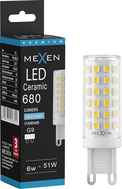 Mexen Aura LED žárovka G9, 6W, Studená - 6500K, 680 lm - L121-G9-0665-01